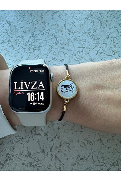 LİVZA BİJUTERİ Atarürk resimli arkadan ayarlama asansörlü ipli bileklik