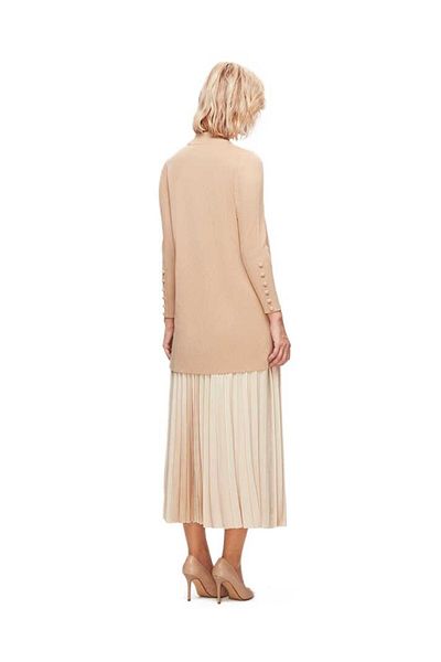 MISS DALIDA T25K-6001 Model Bej Basic Tricotaj Tunica