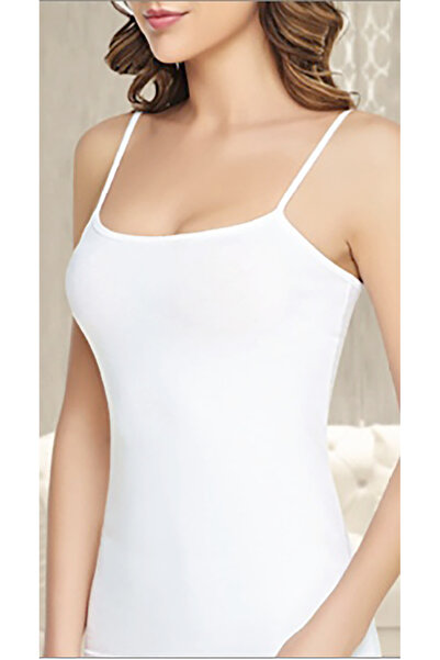 Tutku Elastan Rope Strap Undershirt (6 Pieces) Tkd 0146