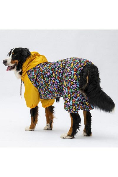 Pawstar Ferrara Large Breed Dog Jumpsuit Raincoat Dog Raincoat Dog Outfit Dog Dress