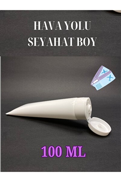 100 ML BOŞ PLASTİK BEYAZ BOŞ KREM MERHEM TÜPÜ SEYAHAT BOY