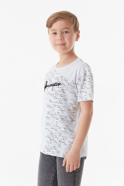 Fulla Moda Tricou pentru băiat cu imprimeu text
