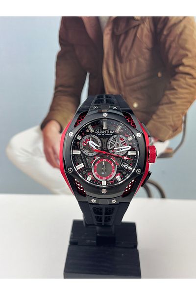 Quantum Men's Wristwatch 46mm Giant Case 5 Atm Waterproof