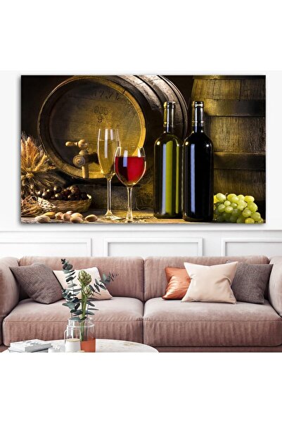Limitless Design Tablou decorativ cu vin și pahare de dimensiuni uriașe, impr...