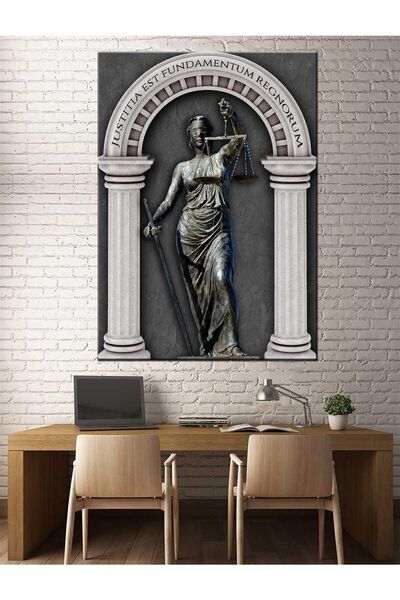 Limitless Design Slike za advokatsku kancelariju, Boginja pravde Temida Srebr...
