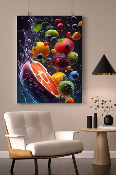 Limitless Design Fruits Themed Decorative Hd Print Canvas Painting Hd Digital...