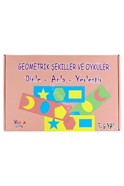 DuyuMarket Yuka Geometrik Şekiller Ve Öyküler (Dinle - Anla - Yerleştir)