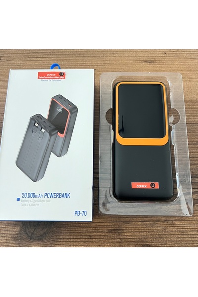 Ceptex Tüm Model Telefonlar İçin Uyumlu 20.000 Mah Powerbank Pb-70