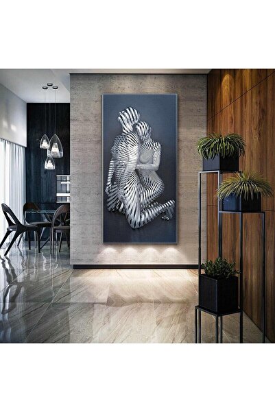 gurbaart Sarılan Metal Çift Dikey Panoramik Yüksek Kalite Baskı Kanvas Elegan...