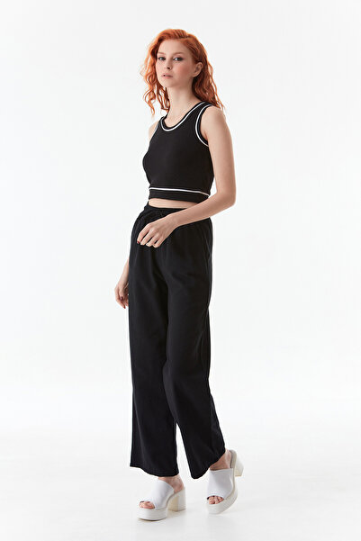 Fulla Moda Body cu snur cu dungi cu fund elastic