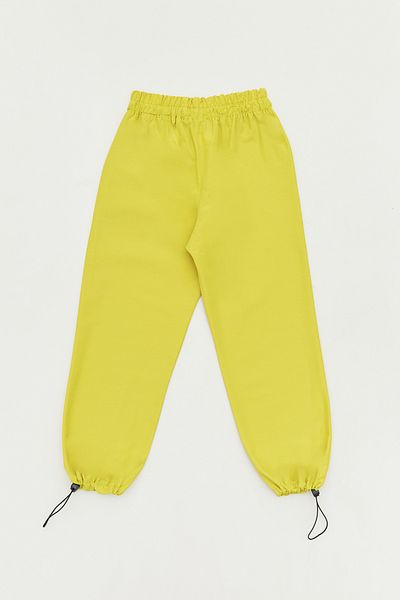 Fulla Moda Parachute Fabric Girl's Trousers with Elastic Waist and Stopper