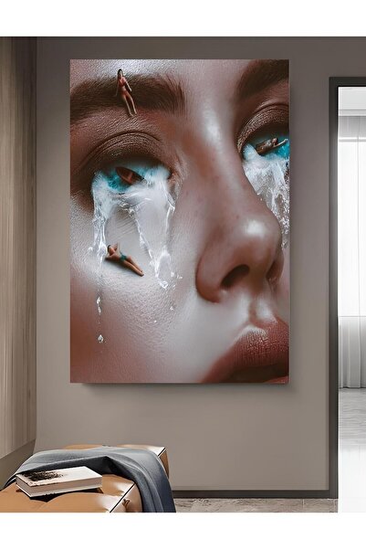 Limitless Design GÖZ YAŞINDAN SANATA Tablou pe pânză cu imprimare HD