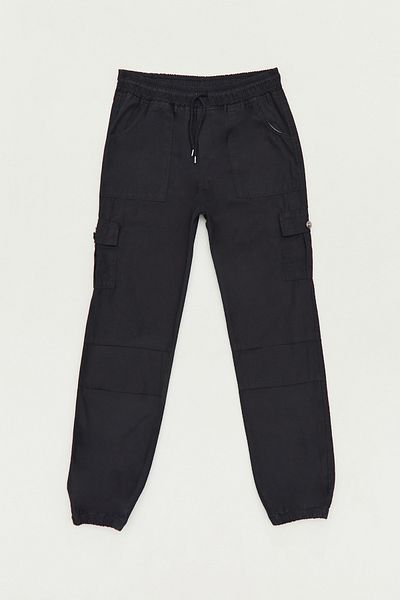 Fulla Moda Unisex παντελόνι με ελαστική μέση και τσέπες Cargo