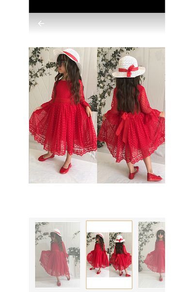 esmacamoda Girl's Long Tulle Sleeve Dress