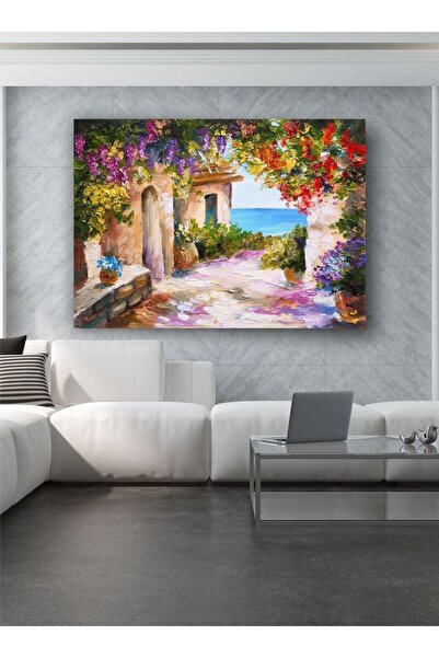 Limitless Design Εκτύπωση σε καμβά με εμφάνιση ελαιογραφίας σε σχέδιο τοπίου HD