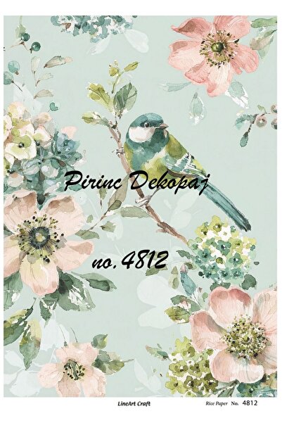 LİNEART Lineart Brass Decopage Paper 29X42 No:L4812