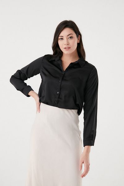Fulla Moda Сатенена риза
