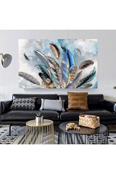 Limitless Design Pene colorate decorative abstracte, imprimare HD, pictură pe...