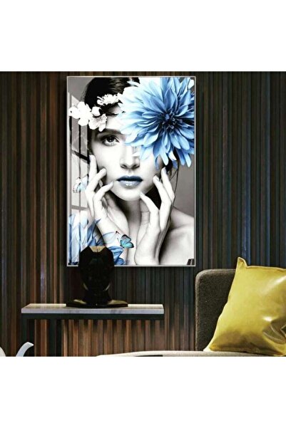 Limitless Design Tablou decorativ pe pânză cu imprimare HD Femei cu flori