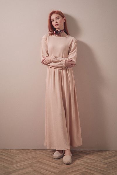 Fulla Moda Φόρεμα με ζώνη Fullamodest Wrinkled Fabric