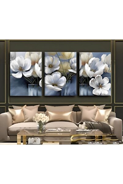 Limitless Design Tablou decorativ de perete din pânză cu flori delicate