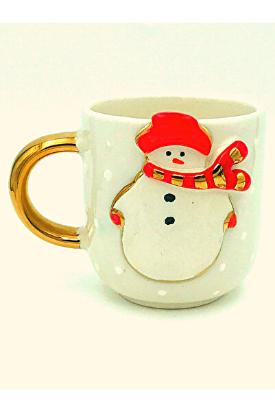 Monako 24 Ayar Altın, Yılbaşı Kardan Adam, El Yapımı, Hediyelik Duble Türk Ka...