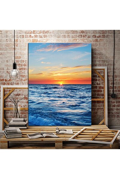 Limitless Design Tablou pe pânză cu imprimare HD cu vedere la mare Mn1