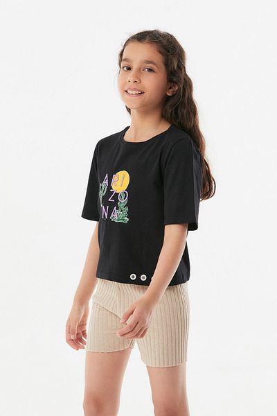 Fulla Moda Tricou pentru fetiță brodat Arizona