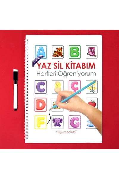 DuyuMarket Yaz Sil Kitabım Harfleri Öğreniyorum