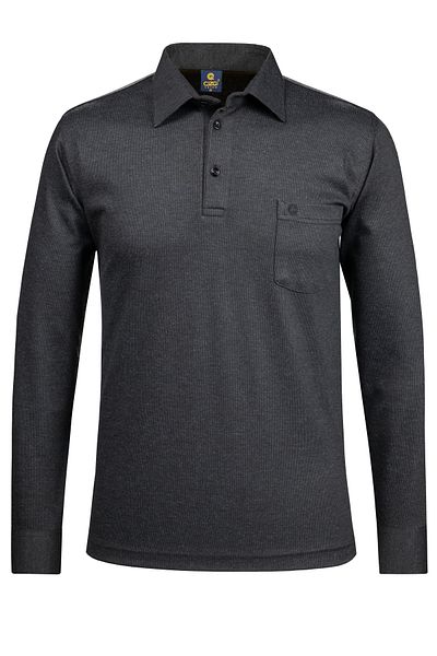Çizgi Triko Çizgi Knitwear Ανδρικό πουκάμισο με γιακά μανίκι μανσέτα με τσέπες