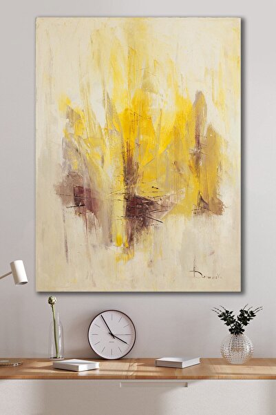 Limitless Design Yellow Dash Hd Print Canvas Painting