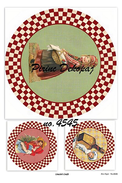 LİNEART Lineart Brass Decopage Paper 29X42 No:L4545