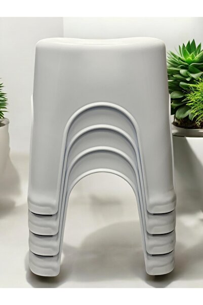 Funny Life Rio Kaymaz Royal Banyo Taburesi 4'lü Set