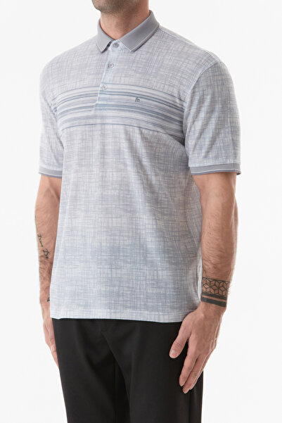 Fulla Moda Printed Polo Neck T-Shirt