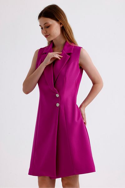Sense Rochie jachetă lungă fără mâneci Hürrem - căptușită în interior, liliac Ckt35288