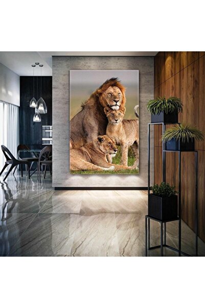 Limitless Design Familia Leului Regele junglei Pui de leu Animal Vertical Imp...