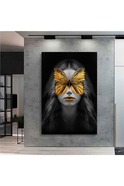 Limitless Design Leptir i žena HD print slika na platnu