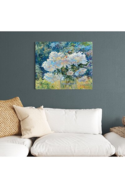 Limitless Design Tablou decorativ pe pânză cu imprimare HD, cu flori albastre...