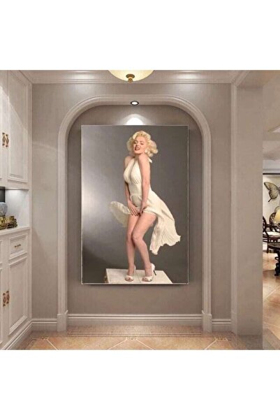 gurbaart Dekoratif Marılyn Monroe HD Dijital Baskı Dikey Kanvas Tablo İşyeri ...
