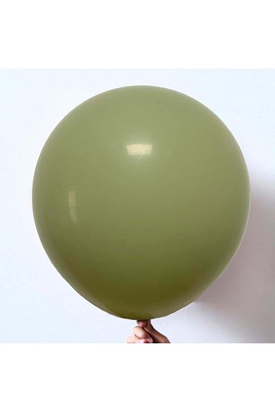Organizasyon Pazarı 12 Inch Eucalyptus Color 10 Pieces Retro Decoration Balloon