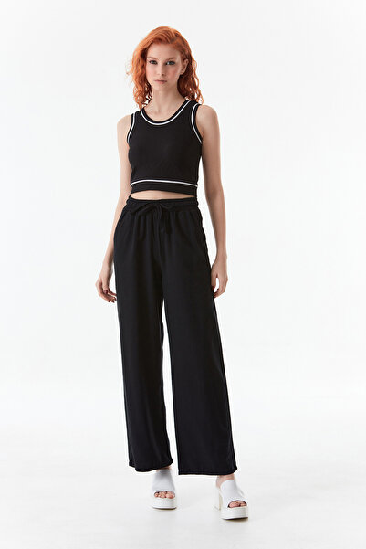 Fulla Moda Body cu snur cu dungi cu fund elastic