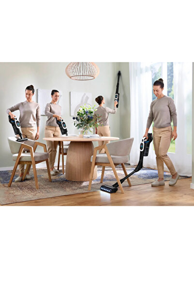 Bosch Unlimited 10 Şarjlı Süpürge, Beyaz  Led Başlıklı 80 Dakika Kullanım