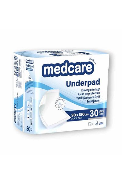 MEDCARE Regular Mattress Protector Cover 90X180Cm 30 Pack (Blue)