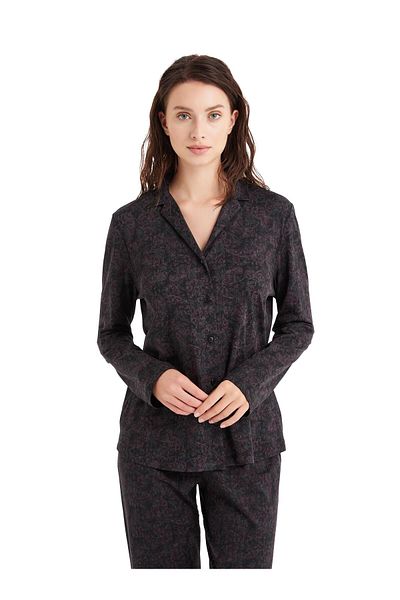 Blackspade Set pijama neagră pentru femei 51616