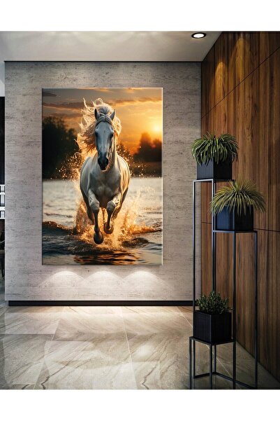 Limitless Design Cal în galop, cai, calitate HD, tablou decorativ pe pânză cu...
