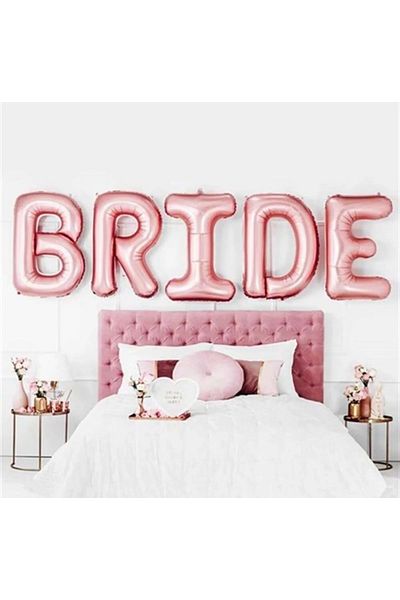 Organizasyon Pazarı Bride Rose Gold Foil Balloon 80 Cm