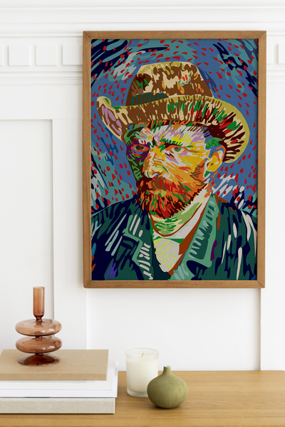 Limitless Design Διάσημος ζωγράφος Βίνσεντ βαν Γκογκ Πορτρέτο του σε εκτύπωση...