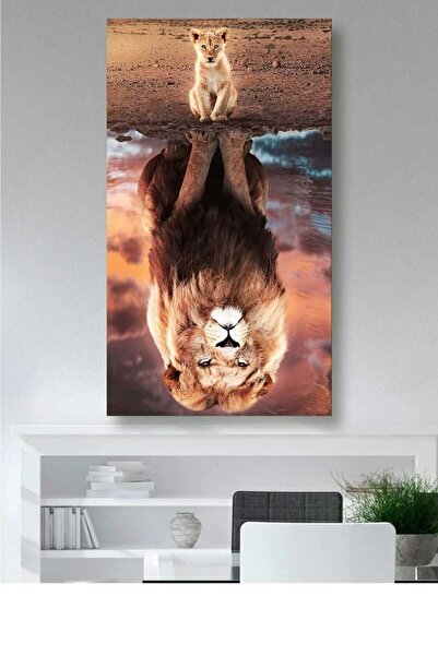 Limitless Design Aslan 2 - Tablou pe pânză imprimat HD Decor de perete pentru...