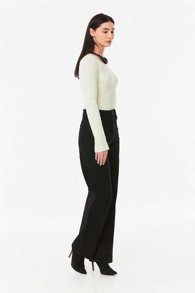 Fulla Moda High Waist Wide Leg Jeans