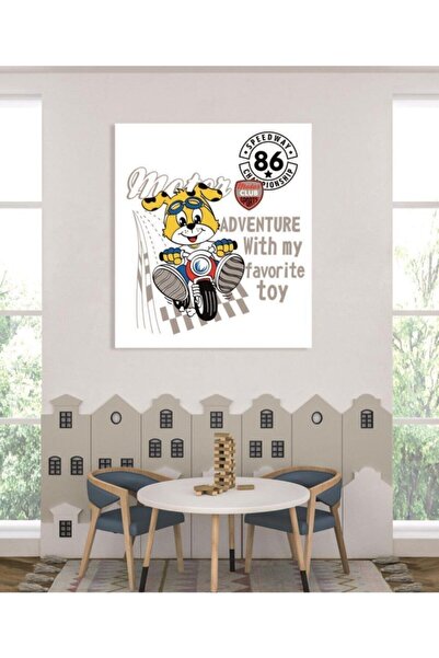 Limitless Design Decorativ pentru camera copiilor Motor Club Wall HD Print Ca...